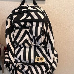 Burton Black and White Backpack